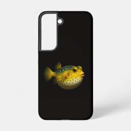 Black 4 Luxe Galaxy S22 Case, Yellow Putterfish Samsung Galaxy Hülle