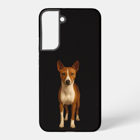 Black 4 Luxe Galaxy S22 Plus, Classy Basenji Dog Samsung Galaxy Hülle (Rückseite)