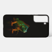 Black 4 Luxe Galaxy S22 Plus, Green Iguana Samsung Galaxy Hülle (Rückseite (Horizontal))