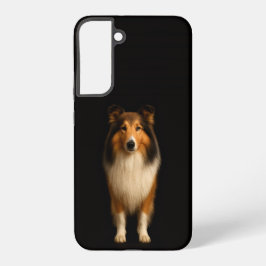 Black 4 Luxe Galaxy S22 Plus, Loyal Collie Dog Samsung Galaxy Hülle