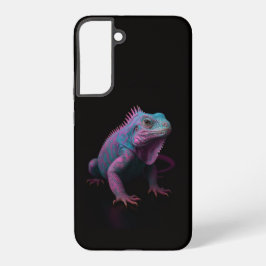 Black 4 Luxe Galaxy S22 Plus, Pink Tropical Iguana Samsung Galaxy Hülle