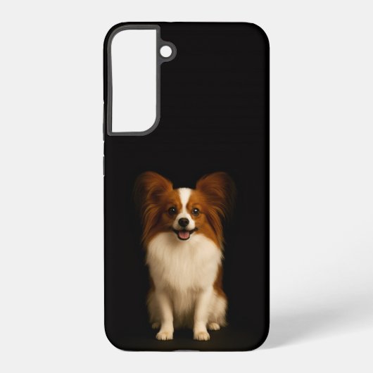 Black 4 Luxe Galaxy S22 Plus, Refined Papillon Samsung Galaxy Hülle (Rückseite)