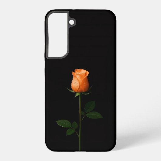 Black 4 Luxe Galaxy S22 Plus, Sunset Orange Rose Samsung Galaxy Hülle (Rückseite)