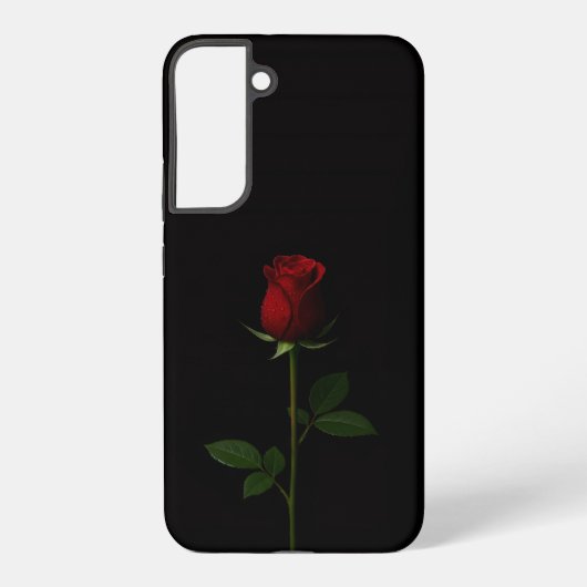 Black 4 Luxe Galaxy S22 Plus, Velvet Red Rose Samsung Galaxy Hülle (Rückseite)