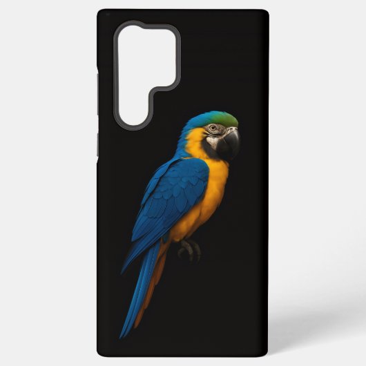 Black 4 Luxe Galaxy S22 Ultra, Blue Yellow Macaw Samsung Galaxy Hülle (Rückseite)