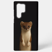 Black 4 Luxe Galaxy S22 Ultra, Elegant Weasel Samsung Galaxy Hülle (Rückseite)