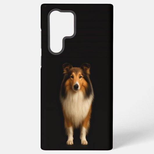 Black 4 Luxe Galaxy S22 Ultra, Loyal Collie Dog Samsung Galaxy Hülle (Rückseite)