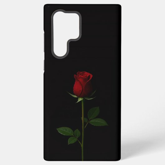 Black 4 Luxe Galaxy S22 Ultra, Velvet Red Rose Samsung Galaxy Hülle (Rückseite)