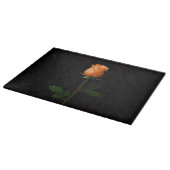Black 4 Luxe Glass board Sunset Orange Rose Schneidebrett (Ecke)