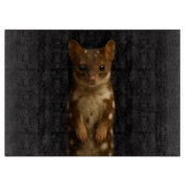 Black 4 Luxe Glass board with Sweet Quoll Schneidebrett (Vorderseite)