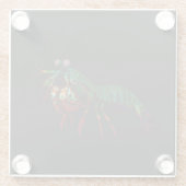 Black 4 Luxe Glass coaster, Mantis Shrimp Glasuntersetzer (Rückseite)