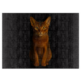 Black 4 Luxe Glass cutting board Abyssinian Beauty Schneidebrett