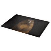 Black 4 Luxe Glass cutting board Fluffy Marmot Schneidebrett (Ecke)