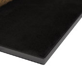 Black 4 Luxe Glass cutting board Fluffy Marmot Schneidebrett (Ecke)