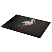 Black 4 Luxe Glass cutting board Graceful Stork Schneidebrett (Ecke)