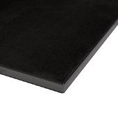Black 4 Luxe Glass cutting board Loyal Collie Dog Schneidebrett (Ecke)