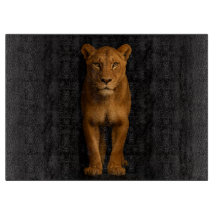 Black 4 Luxe Glass cutting board Noble Lioness