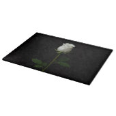 Black 4 Luxe Glass cutting board Pure White Rose Schneidebrett (Ecke)