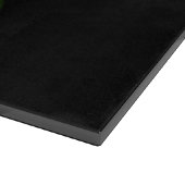Black 4 Luxe Glass cutting board Pure White Rose Schneidebrett (Ecke)