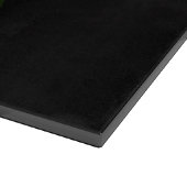 Black 4 Luxe Glass cutting board Velvet Red Rose Schneidebrett (Ecke)