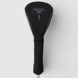 Black 4 Luxe Golf Driver Cover, Black Mamba Golf Headcover