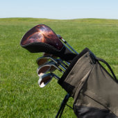 Black 4 Luxe Golf Driver Cover, Butterfly Nebula Headcover (In SItu)
