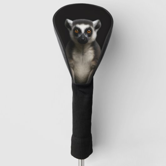 Black 4 Luxe Golf Driver Cover, Gentle Lemur Golf Headcover (Vorderseite)