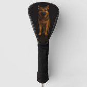 Black 4 Luxe Golf Driver Cover, German Shepherd Headcover (Vorderseite)