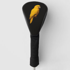 Black 4 Luxe Golf Driver Cover, Golden Parakeet Golf Headcover