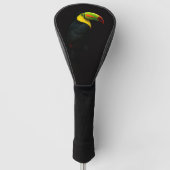 Black 4 Luxe Golf Driver Cover, Keel Billed Tucan Golf Headcover (Vorderseite)