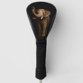 Black 4 Luxe Golf Driver Cover, Mighty Elephant Headcover