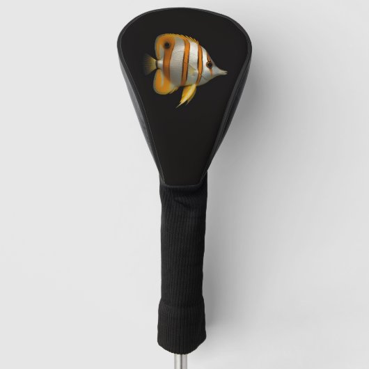 Black 4 Luxe Golf Driver Cover, Reef Butterflyfish Headcover (Vorderseite)
