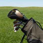 Black 4 Luxe Golf Driver Cover, Rockhopper Penguin Headcover (In SItu)