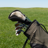 Black 4 Luxe Golf Driver Cover, Stylish Ermine Golf Headcover (In SItu)