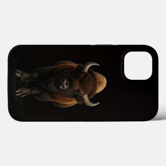 Black 4 Luxe iPhone 13, American Bison Case-Mate iPhone Hülle (Rückseite (Horizontal))