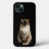 Black 4 Luxe iPhone 13, Birmanese Cat Case-Mate iPhone Hülle (Rückseite)