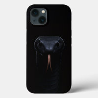 Black 4 Luxe iPhone 13 Case, Black Mamba Elegance