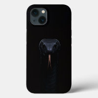 Black 4 Luxe iPhone 13 Case, Black Mamba Elegance