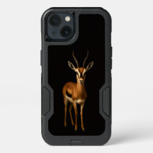 Black 4 Luxe  iPhone 13 Case, Elegant Gazella