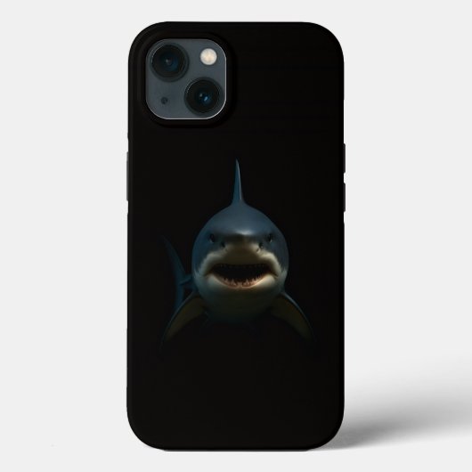 Black 4 Luxe iPhone 13 Case, Great White Shark Case-Mate iPhone Hülle (Rückseite)