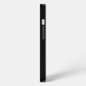 Black 4 Luxe iPhone 13 Case, Kaiser Penguin Hülle (Linke Seite)