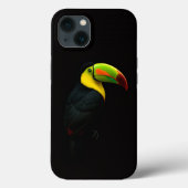 Black 4 Luxe iPhone 13 case Keel Billed Tucan (Rückseite)
