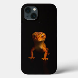 Black 4 Luxe iPhone 13 Case, Leopard Gecko Case-Mate iPhone Hülle