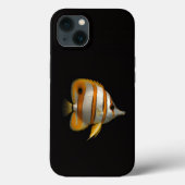 Black 4 Luxe iPhone 13 case, Reef Butterflyfish Case-Mate iPhone Hülle (Rückseite)