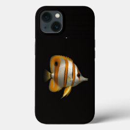 Black 4 Luxe iPhone 13 case, Reef Butterflyfish Case-Mate iPhone Hülle