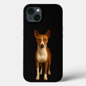 Black 4 Luxe iPhone 13, Classy Basenji Dog Case-Mate iPhone Hülle (Rückseite)