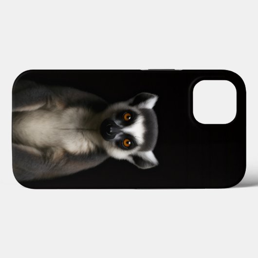 Black 4 Luxe iPhone 13, Gentle Lemur Case-Mate iPhone Hülle (Rückseite (Horizontal))
