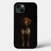 Black 4 Luxe iPhone 13, German Pointer Dog Case-Mate iPhone Hülle (Rückseite)