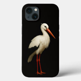 Black 4 Luxe iPhone 13, Graceful White Stork Case-Mate iPhone Hülle