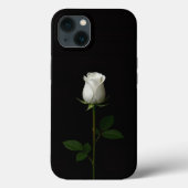 Black 4 Luxe iPhone 13, Pure White Rose Case-Mate iPhone Hülle (Rückseite)